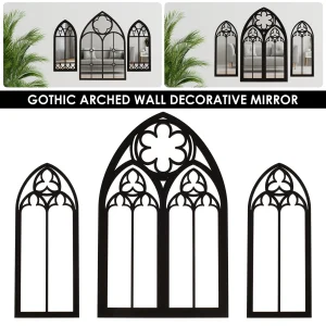Gothic Furniture Cathedral Mirrors Exquisite Classic Gothic Mirrors Wall Decor Easy to Use Gothic Bedroom Home Decor Mirrors 1