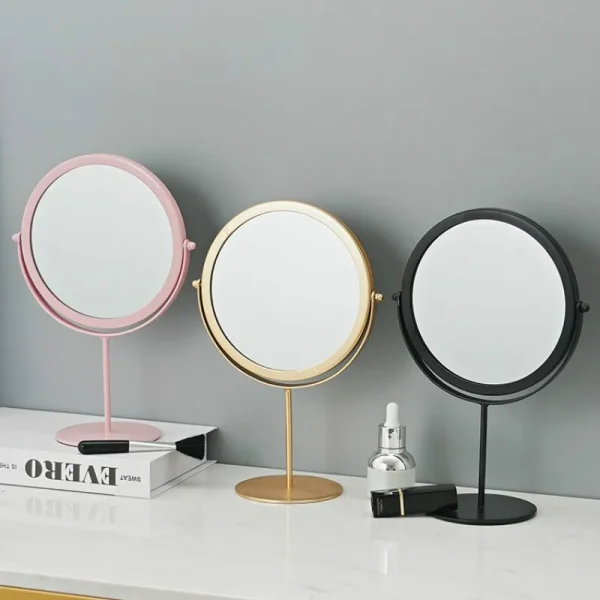 Metal Decorative Mirror Lady Desktop Makeup Crafts Dimensional Home Decor Accessories 2