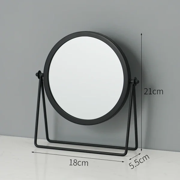 Metal Decorative Mirror Lady Desktop Makeup Crafts Dimensional Home Decor Accessories 3
