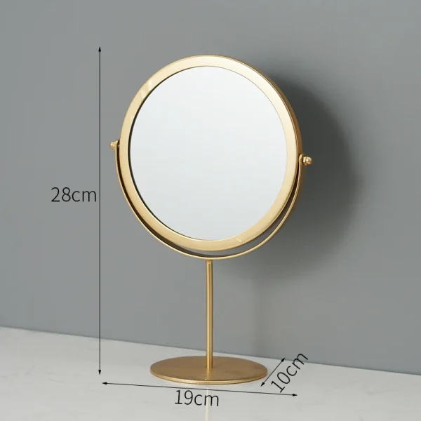 Metal Decorative Mirror Lady Desktop Makeup Crafts Dimensional Home Decor Accessories 6