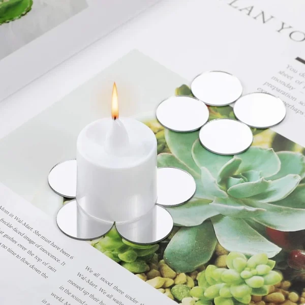 100pcs Small Round Mirrors Acrylic Round Mirror DIY Handicrafts 50mm 25mm Mirrors Room Decoration Mirrors For Craft 3