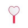 Eyelash Extension Heart-Shaped Handheld Mirrors Travel Portable Makeup Mirrors with Handle Square Cosmetic Mirror Salon Supplies 1