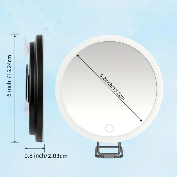 10/20/30X Magnifying Mirror With LED Light Tweezers 360 Degrees Rotary Wall Hanging Desktop Magnified Makeup Vanity Mirror Home 6
