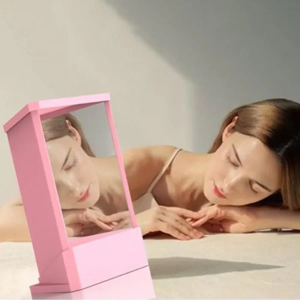 Non-reversing Mirror True Non-reversing Vanity Makeup Mirror for Beauty Reflections Precision Tabletop Mirror for Face Real 3