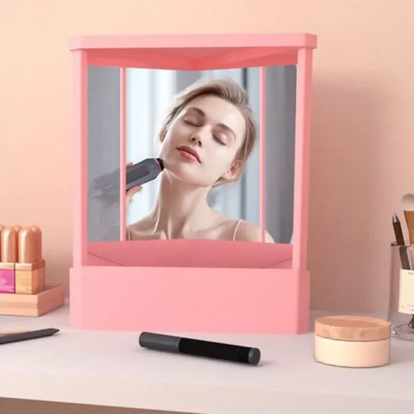 Non-reversing Mirror True Non-reversing Vanity Makeup Mirror for Beauty Reflections Precision Tabletop Mirror for Face Real 4