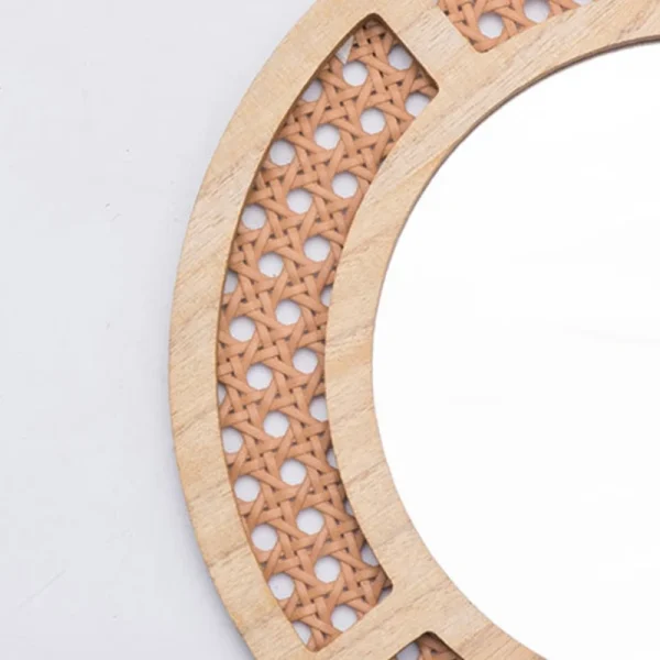 Bohemian Rattans Round Mirrored Bedroom Living Room Decoratins Hangings Mirrored 5