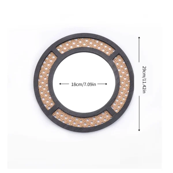 Bohemian Rattans Round Mirrored Bedroom Living Room Decoratins Hangings Mirrored 6