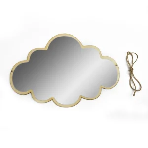 Cloud Shape Cute Decor Wall Sticker Mirror Dormitory Ornaments Makeup Mirror Home Bedroom Bedside Table Mirror Decoration 1
