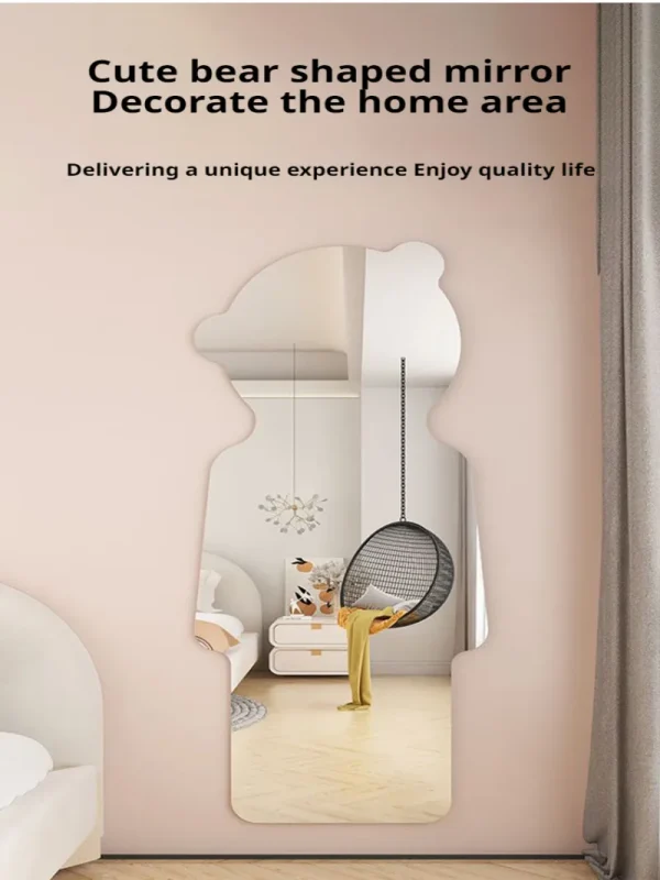 Household Acrylic 3D Mirror Wall Stickers Self-adhesive Punch-free Full-length Mirror Flexible DIY Art Living Room Decoration 2