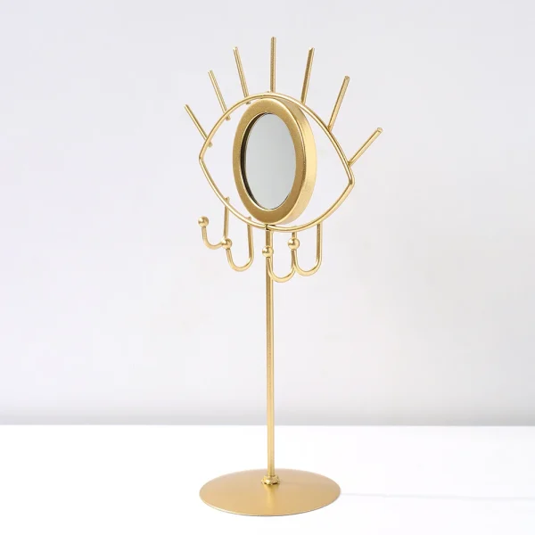 Gold Eye Table Mirror  Makeup Mirrors Boho Home Decor Living Room Decoration Bedroom Cosmetic Dressing Tabletop Mirror Evil Eye 5