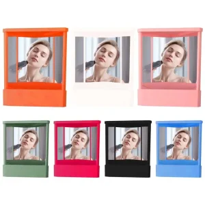 New True Face Mirror Precision Trues Image Vanity Makeup Mirror Non-Magnifying Real Reflections Beauty Mirror Tabletop Ornament 1