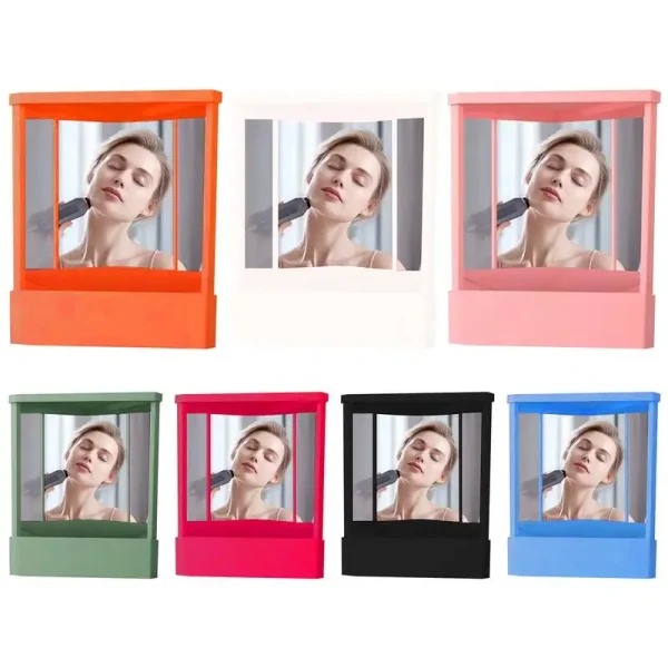New True Face Mirror Precision Trues Image Vanity Makeup Mirror Non-Magnifying Real Reflections Beauty Mirror Tabletop Ornament 1