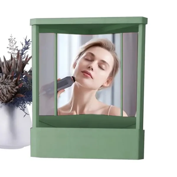 New True Face Mirror Precision Trues Image Vanity Makeup Mirror Non-Magnifying Real Reflections Beauty Mirror Tabletop Ornament 3