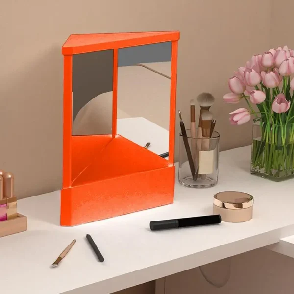 New True Face Mirror Precision Trues Image Vanity Makeup Mirror Non-Magnifying Real Reflections Beauty Mirror Tabletop Ornament 5