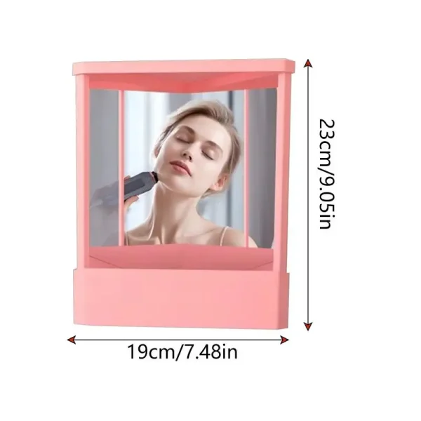New True Face Mirror Precision Trues Image Vanity Makeup Mirror Non-Magnifying Real Reflections Beauty Mirror Tabletop Ornament 6
