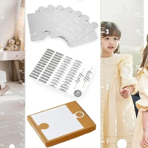 Mirror Growth Chart For Wall Kids Height Wall Chart With Label Kids Height Measuring Mirror Easy Peel Stick Installation 1