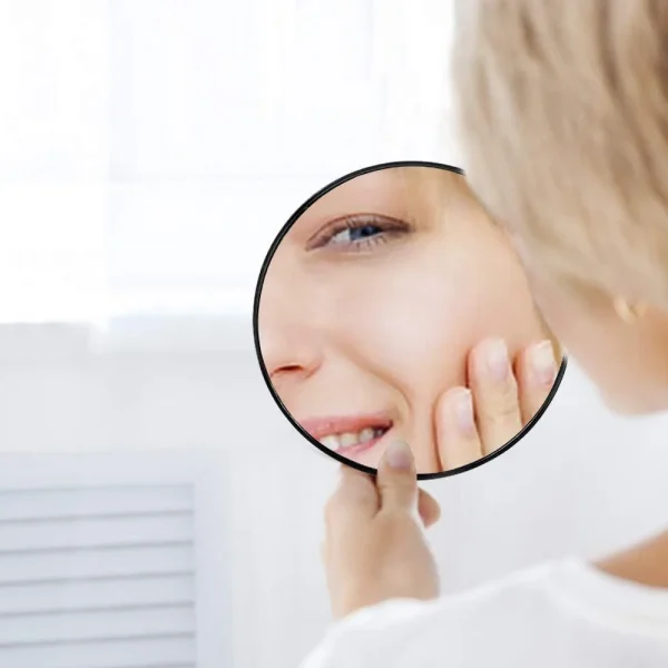3.5 Inch 30X Magnified Mirror with Three Mounting Suction Cups Tweezers Travel Makeup Kit for Shaving Blackhead Blemish Removal 6