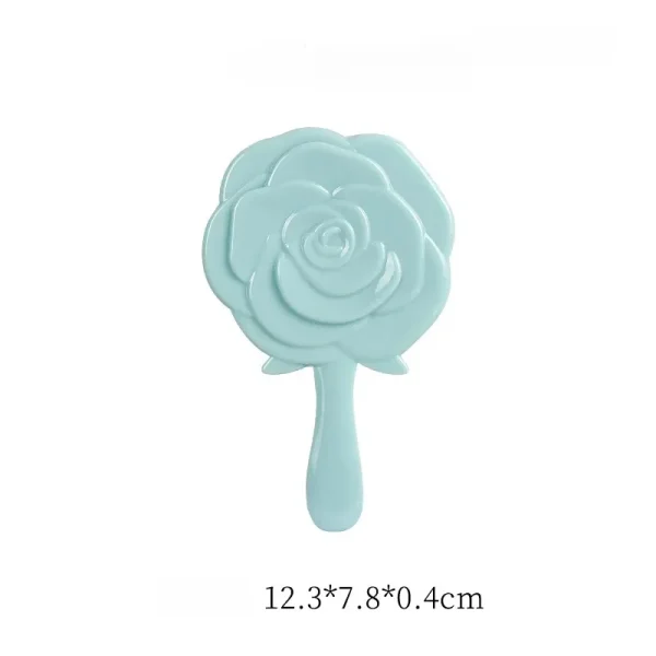 3D Stereo Retro Rose Flower Shape Cosmetic Makeup Mirror Compact Hand Mirror Girl Birthday Gifts 4