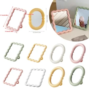 Corrugated Irregular Makeup Mirrors Desktop Makeup Mirror Makeup Mirror Aesthetic Room Decor Woman Makeup Supplies 1