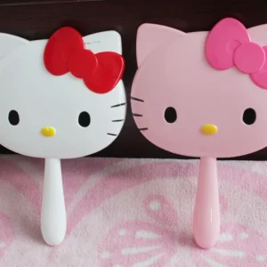 Sanrio Female Student Dormitory with Mirror Kuromi Portable Handle Mirror Hello Kitty Cartoon Cute Decorative Mirror Gift 1