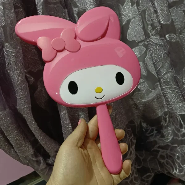 Sanrio Female Student Dormitory with Mirror Kuromi Portable Handle Mirror Hello Kitty Cartoon Cute Decorative Mirror Gift 4