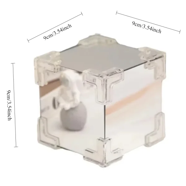 DIY Tulip Mirror Cube Lamp Simulation Flower Bedroom Sleeping Table Lamp Handmade Craft Romantic Valentine's Day Birthday Gifts 4