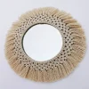 Diameter 35cm Macrame wall tapestry mirror round boho mirror wall macrame decorative mirror wall tapestry 1