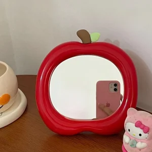 Portable Desktop Apple Makeup Mirror Student Dormitory Dormitories Home Bedroom Offices Standing High-definition Dressing Mirror 1