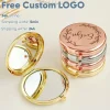 Free Personalized Compact Mirror Custom Pocket Makeup Mirror Wedding Favors Guests Fold Mirror Wedding Souvenir Bridal Gifts 1