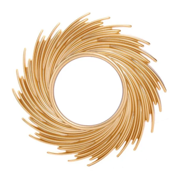 Decorative Mirror Rattan Innovative Art Makeup Mirror Dressing Bathroom Nordics Wall Hanging Mirror Ornament for Home Decoration 3