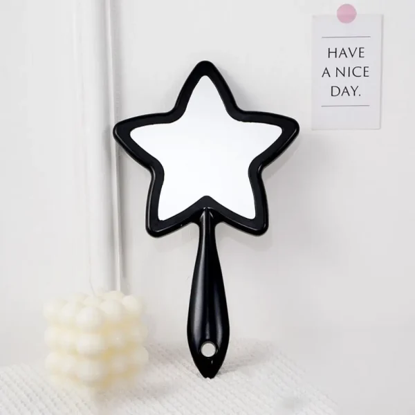 Pentagram Shape Five-pointed Star Mirror With Hanging Hole High-definition Handheld Mirror Single-sided Beauty Make-up Mirror 4
