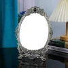 Creative European Retro Metal Decorative Mirror High Definition Desktop Vanity Mirror Household Single-sided Vanity Mirror 1