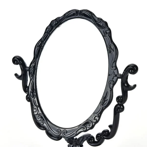 High Definition Black Butterfly Dressing Mirror Rotatable European Style Rotation Makeup Mirror Rose Stand Desktop Makeup Mirror 2
