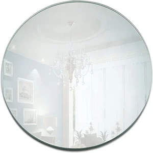 Round Acrylic Mirror Tray 8inch Circle Candle Mirror Plate Decor Accessory for Wedding Baby Shower Birthday Centerpieces Decorat 1