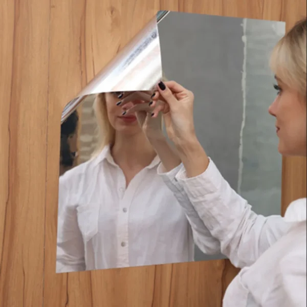Fashion Acrylic Mirror Wall Sticker Self Adhesive DIY Full Body Mirror Home Room Bathroom Art Decoration 1