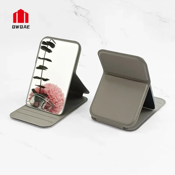 Portable Mini Makeup Pocket Mirror Adjustable Angle Desktop Small Folding Cosmetic Mirrors High Definition Women Vanity Tools 1