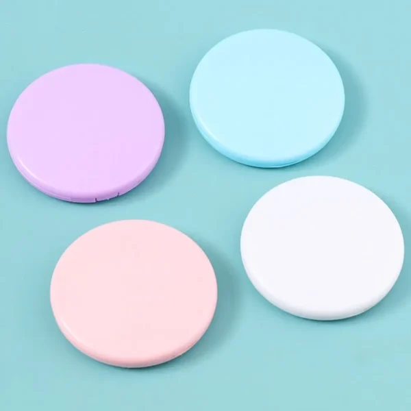Creative Double Sided Flip Small Round Mirror Small Round Mini Folding Mirror Cute Round Makeup Mirror Home Decor 2