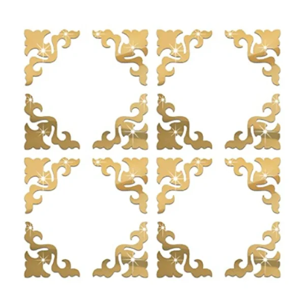 3D Acrylic Mirror Sticker For Shoe Cabnet Accessories Self-adhesive Mirrored Mirrors Geometry Home Closet Wardrobe Angle Decor 1