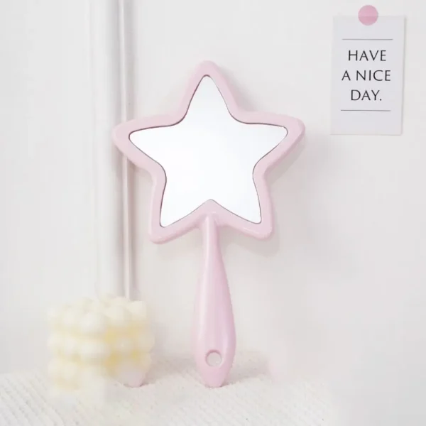 Pentagram Shape Five-pointed Star Mirror With Hanging Hole Single-sided Handheld Mirror High-definition Beauty Make-up Mirror 3