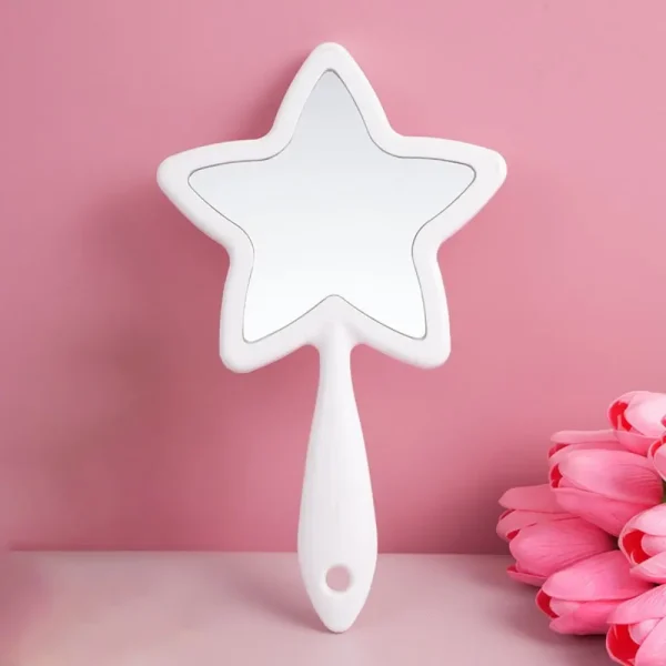Pentagram Shape Five-pointed Star Mirror With Hanging Hole Single-sided Handheld Mirror High-definition Beauty Make-up Mirror 5