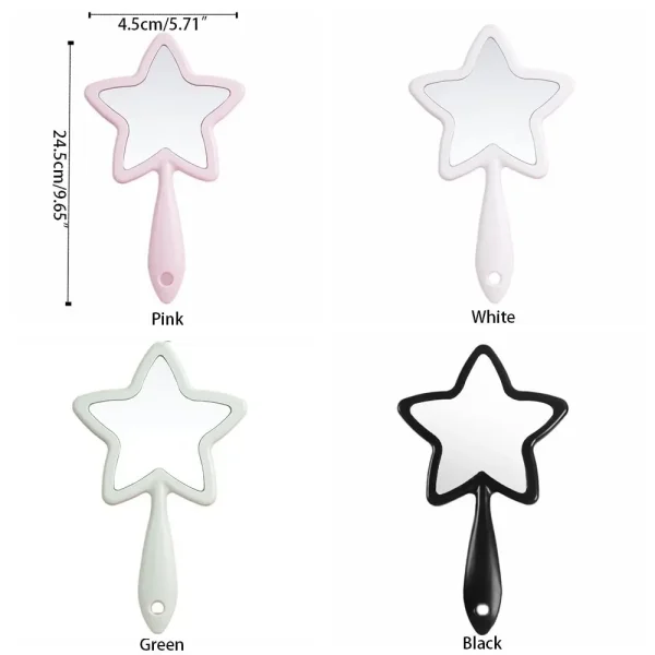 Pentagram Shape Five-pointed Star Mirror With Hanging Hole Single-sided Handheld Mirror High-definition Beauty Make-up Mirror 6