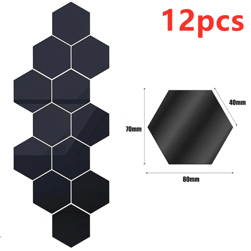 Black 12Pcs