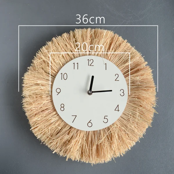 Boho Decor Mirror Nordica Straw Woven Romantic Wedding Wall Acrylic Mirror Wall Decoration Macrame Decotativos Espejo Bedroom 4