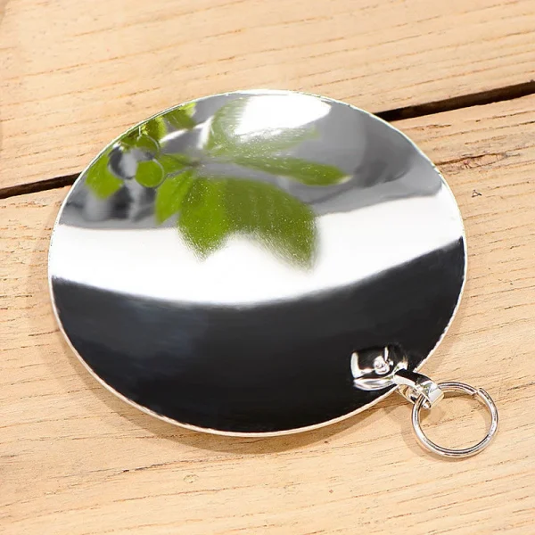 Silver Tibetan Polishing Furnishing Mirror Alloy Handicraft Auspicious Buddhism Gossip Mirror Indoor Altars Hanging Decorative 5