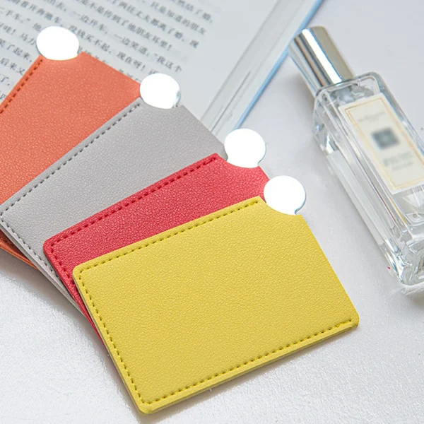 1pc Portable Mini Stainless Steel Unbreakable Makeup Pocket Mirror Cosmetic Mirror Cute Makeup Hand Pocket Mirror 3
