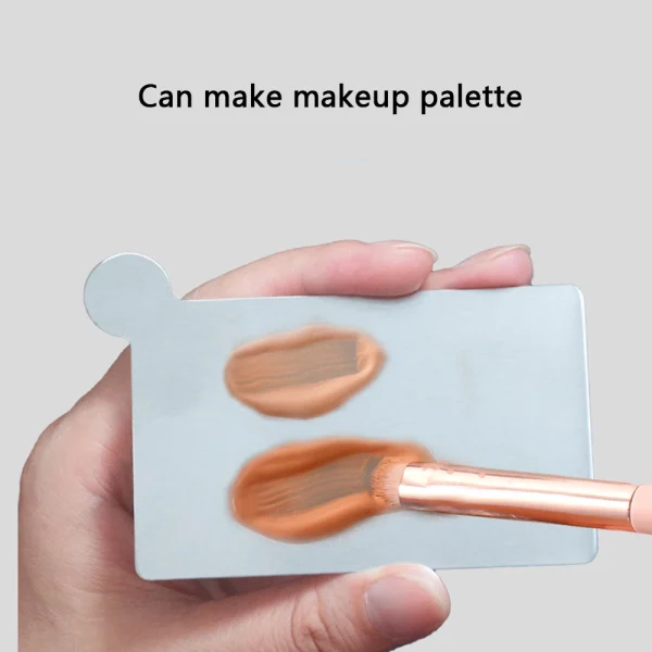 1pc Portable Mini Stainless Steel Unbreakable Makeup Pocket Mirror Cosmetic Mirror Cute Makeup Hand Pocket Mirror 6
