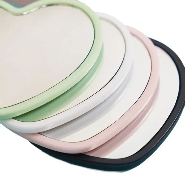 Modern Single-sided Heart-shaped Mirror Handheld Little Handheld Mirror High-definition Beauty Make-up Mirror Cosmetic 2