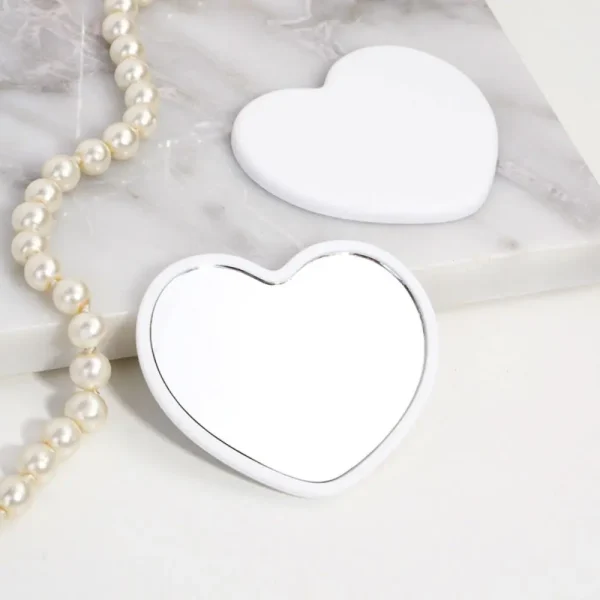 Modern Single-sided Heart-shaped Mirror Handheld Little Handheld Mirror High-definition Beauty Make-up Mirror Cosmetic 5