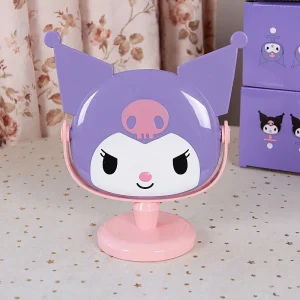 Sanrio Female Student Dormitory with Mirror Kuromi Portable Desktop Mirror Hello Kitty Cartoon Cute Decorative Mirror Gift 1