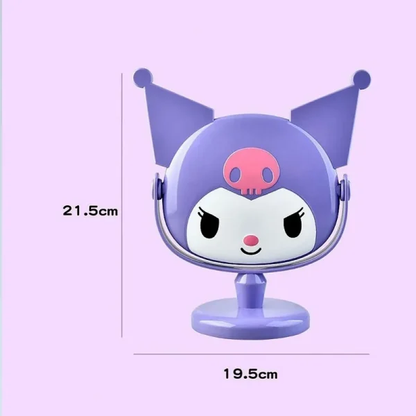Sanrio Female Student Dormitory with Mirror Kuromi Portable Desktop Mirror Hello Kitty Cartoon Cute Decorative Mirror Gift 5
